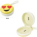 StealODeal Yellow Aluminium Zipper Headphone Case