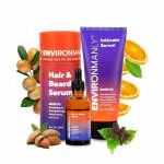 Environmanly Serum Combo | Intimate Serum (100 ml) + Hair & Beard Serum (50ml) | For Men | Non-sticky | PH Balanced | Suitable for all Skin & Hair Types | Eco-friendly | 100% Vegan