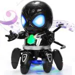 THE RED BABY Cool Spider Robot with Six Paws and Colorful Lights Music Sound Move Dance for Kids Ages 3 Plus