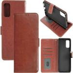 Slugabed Premium Leather Kickstand Wallet Flip Case Cover with Magnetic Closure for Poco M3 Pro 5G,Mi Redmi Note 10T 5G - Brown