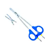 VSC Laparoscopic Bi-Clamp Forceps Blue Open Endoscopy Surgical Instruments Qty.1