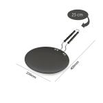 RBGIIT Hard Anozied Roti Paratha Phulka Tawa, 27.5 cm Diameter with Riveted Sturdy Handle - 5.25 mm Thickness, RC-110