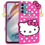 Clickaway Infotech Motorola Moto G60 Premium Soft Touch Girls/Women Most Like Favourite Hello Kitty Back Case Cover