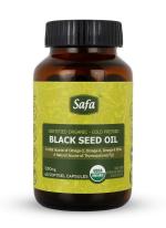 Safa Organic Cold Pressed Pure Kalonji Black Seed Oil Capsules 1250 mg (60 Count)