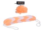 Lonekart Bathing Back Scrubber and Loofah (Peach)