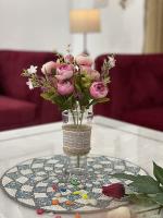 Bs Amor Pink Vintage Artificial Peony Silk Flowers Bouquet Home Decoration