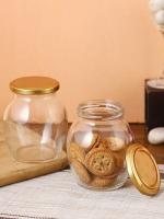 STOREHAUS Matka Glass Jar-500ml - Kitchen Storage Set of 6