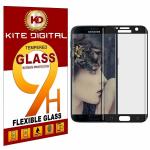 Kite Digital Samsung S7 EDGE FULL GLUE BLACK 5D Premium Tempered Glass Screen Protector Slim 9H Hard 2.5D