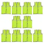 ETS Handpro High Visibility Reflective Safety Jacket - Front & Back Reflectors, Perfect for Industrial Workers, Engineers, & Bicycle Riders, Lightweight Radium Jacket (25)
