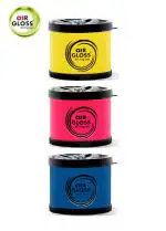 Air Gloss Exclusive Gel Car Perfume Colour Gel Air Freshener | Combo Of 3 Unique Flavours - Spring, Pink Petal & Passion | Pack of 3 (100 x 3 = 300 Gm)