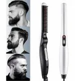 FRESTYQUE - Hair Styler for Men Electric Beard Straightener Massage Hair Comb Beard Comb Multifunctional Curly Hair Straightening