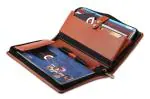 Coi Orange Leatherette Expandable Cheque Book Holder/Document Holder