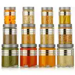 spandan Contener (SILVER, Set of 12) (1200, 650, 350 ML)