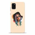 Covers Gap Samsung Galaxy A31 Girl Sketch Polycarbonate Mobile Phone Hard Back Cover Case Stylish Designer 3D Printed For Girls And Boys 20 x 15 x 5 cm