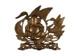 Jag Mohan Yogesh Ganesh With Hans Hanging In Gun Metal Copper Color God Idol