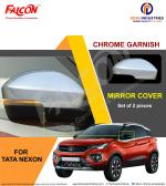 FALCON CAR MIRROR COVER CHROME FOR NEXON 2020 ONWARDS