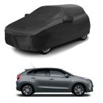 KEDIT Maruti Suzuki Baleno Car Cover Car Cover Maruti Suzuki Baleno Maruti Suzuki Baleno Body Cover Car Body Cover Maruti Suzuki Baleno Maruti Suzuki Baleno Car Body Cover Water Resistant - with Mirror Pockets (Black Colour)