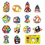 Parteet Learning Magnetic Shapes Pack of 20 Shapes Magentic Building Block Constructing and Creative