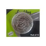 Sparkling Bright Stainless Steel Scrubber 15gms (Pack of 12)