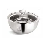 NanoNine Double Wall Insulated Stainless Steel Casserole 500 ml with Glass Lid