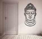 Lanstick Multicolor Buddha Face Image Self Adhesive Wall Sticker 24 inch