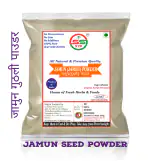 SS520 Jamun Seed Powder 100g. Jambu Beej Churan Neredu Ginjalu Naval Kottai Jambu Tree Guthli Eugenia Jambolana