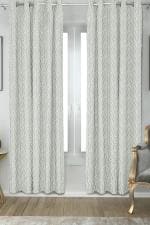 NEELA COTTON MILLS SPARKLE COLLECTION WINDOW CURTAIN | GEOMETRIC PRINT | PACK OF 1 | GREEN | 5 FT, 260 GSM