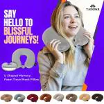 TAINPAR Neck Support Pillow 100% Memory Foam Neck Rest Travel Neck Pillow For Maruti S-cross Car.