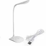 X4Decor Table lamp with Touch Control Light Touch On/Off Switch Desk Lamp Children Eye Protection Student Study Reading Dimmer 3 Step Touch Lamp Study USB Rechargeable lamp (White Pack of-1)