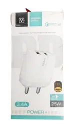 Satnam Communication SIU: - Varni 25W Power+ 3.4A Quick Charge 3.0 Charger