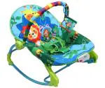 Luvlap Multicolor Jungle Tales Newborn To Toddler Portable Rocker Cum Bouncer