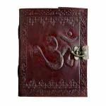 pranjals house Amber Brown Leather Handmade Diary 100 Pages