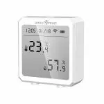 amiciSmart WiFi Temperature Monitor, Thermometer Hygrometer Sensor with App Control and Built-In Alarm