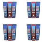 CRAFT WAFT Cardboard Lever Arch File Box File Folder for A4, Legal, Letter Size Documents and Certificate Multicolor Stainless Steel Clip (12)