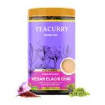 TEACURRY Kesar Elaichi Chai (100 grams) - Blend of red saffron & cardamom promotes digestive health