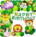 Party Propz Jungle Theme Birthday Party Decorations Kit -79 Pcs