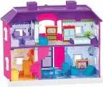 Happybive Doll House Play Set for Kids My Country Doll Bedroom, Bathroom, Dining Room 24 Pieces Incomplete