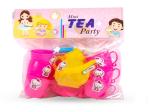 Tea Set Tea Party Pretend Play for Kids, Teapot Plastic Set Girls Tea Party Morning Fun Toy Indian Kitchen Set ,Fast Food Play set, Miniture Kitchen Set , Mini Kitchen Set Little Chef Cooking Pretend Play Set Toy with Accessories (Mini Tea Party)