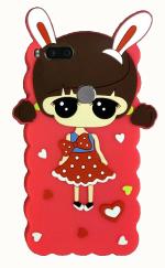 Mcase Rubber, Silicon Red Back Cover For Oppo F9, F9 Pro