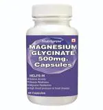 NUTRIGROW Magnesium Glycinate 500 Mg Capsules Better Sleep Quality(Pack of-1) (500 mg)
