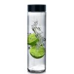 Jay Gatrad Seller 800 ml Glass Food Grade Airtight Water Bottle with Leak-Proof Black