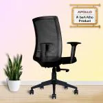 beAAtho Apollo Black Mesh Mid Back Revolving Office Chair