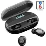 CHAKAM T23 True Wireless Earbuds Bluetooth Headphones Wireless Bluetooth Earphones IPX7 Waterproof Bluetooth 5.0 Stereo Hi-Fi Sound 120 Hrs Playtime with Charging Case(Black)