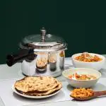 Vinod Platinum Triply Stainless Steel Outer Lid Pressure Cooker - 7 Ltrs (Induction Friendly)