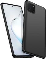 MOZETTE Back Cover for Samsung Galaxy Note10 Lite (Black, Dual Protection, Silicon, Pack of 1)