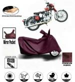 Bykorrzon Maroon Polyester Full Body Bike Cover for Royal Enfield Classic Chrome
