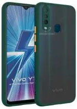 AmericHome Vivo Z1 Pro, 1951, PD1911F, 1918 Dark Green, Smoke Plastic, Rubber, Polycarbonate Shock Proof Mobile Back Cover