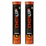 ENGYUP Multivitamins & Multiminerals Supplement, Immunity Booster, Orange Flavor, 40 Tablets