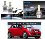 Feelitson White Car C6 H4 Compact Design 36W/3800Lm Led Headlight For Nissan Micra New (Pack Of 2)