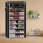 Xivil 8 Layer Black Collapsible wardrobe